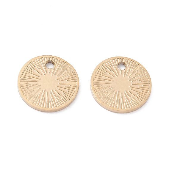 Ионное покрытие (ip) 316 хирургические брелоки из нержавеющей стали, плоско-круглые