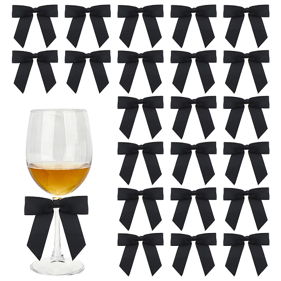 60шт. полиэстеровые проволочные завязки для бантиков, Железное ядро, для пакетов с конфетами