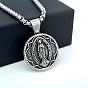 Ретро-рок-панк мужские винтажные греческие мифологические ожерелья с подвесками из нержавеющей стали
