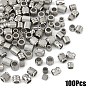 100шт 10 стили бусины из нержавеющей стали, колонка