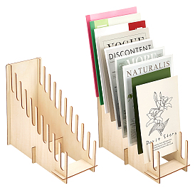 Présentoir de bureau en bois pour cartes de vœux