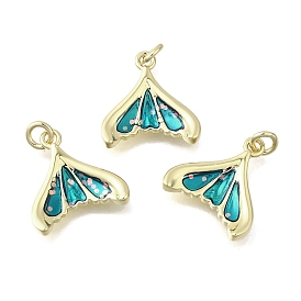 Латунь эмаль прелести, прелести рыбий хвост, стойки покрытие, прочное покрытие, без кадмия и без свинца, с целью перехода в кольце