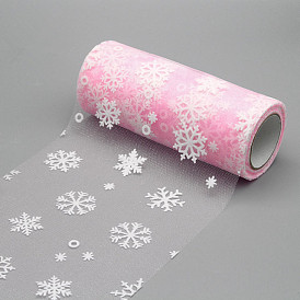 Christmas Organza Tulle Netting Ribbons, Christmas Fabric Tulle for Wedding Party Decoration, Tutu Skirts Sewing Crafting