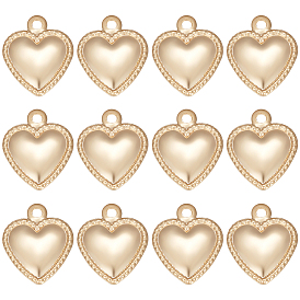 200 шт. 304 подвески из нержавеющей стали, надутое сердце