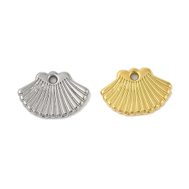 304 Stainless Steel Pendants, Shell Shape Charm