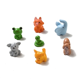 Resin 3D Animal Figurines, for Home Office Desktop Decoration