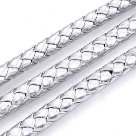 Шнур из искусственной кожи, искусственная кожа, круглые