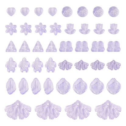 125g градиентные цветные прозрачные стеклянные бусины, разнообразные