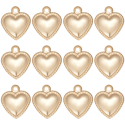 200 шт. 304 подвески из нержавеющей стали, надутое сердце