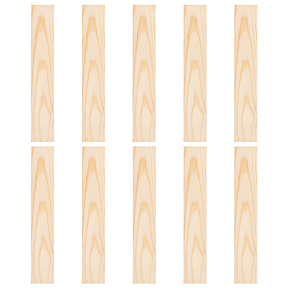 Необработанные кусочки дерева прямоугольной формы, деревянные детали для декоративных поделок