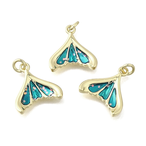 Латунь эмаль прелести, прелести рыбий хвост, стойки покрытие, прочное покрытие, без кадмия и без свинца, с целью перехода в кольце