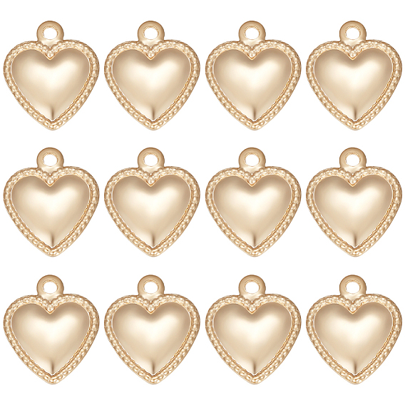 200 шт. 304 подвески из нержавеющей стали, надутое сердце