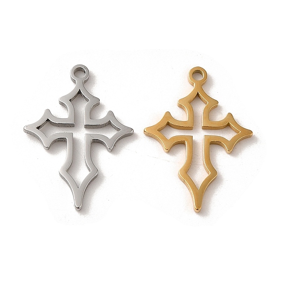 304 подвески из нержавеющей стали, лазерная резка, крест очарование