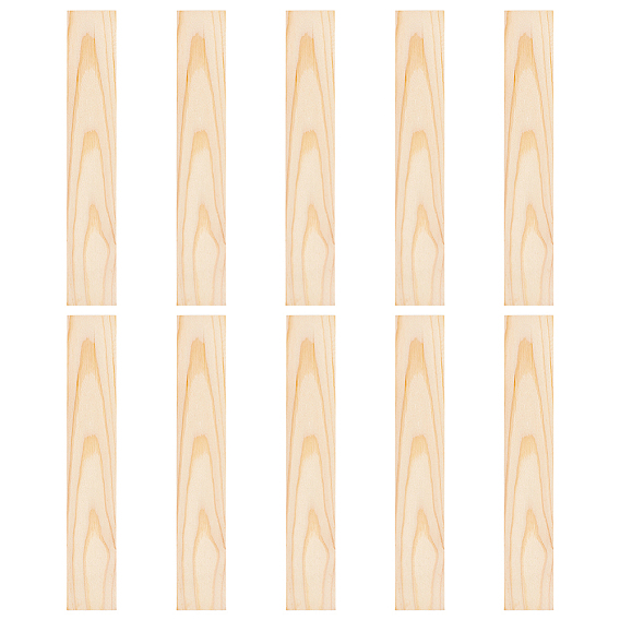 Необработанные кусочки дерева прямоугольной формы, деревянные детали для декоративных поделок