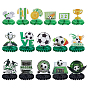 2Bags 2 Styles Sports Paper Football Display Decorations, for Home Office Decoration, Mixed Shapes