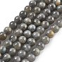 Natural Labradorite Beads Strands, Grade AB+, Round