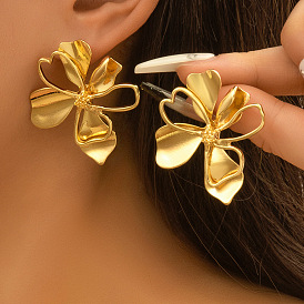 Серьги из цинкового сплава, цветок