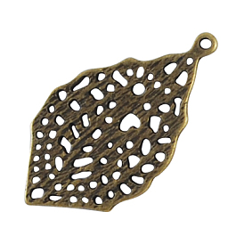 Сплавочные подвески тибетского стиля, без кадмия и без свинца, ромб, 33x28x1 мм, отверстие : 1 мм