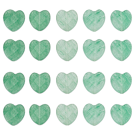 Naturelles aventurine verte brins de perles, facette, cœur