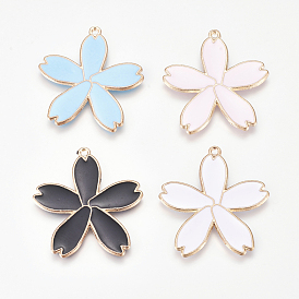 Emaille Anhänger Legierung, sakura