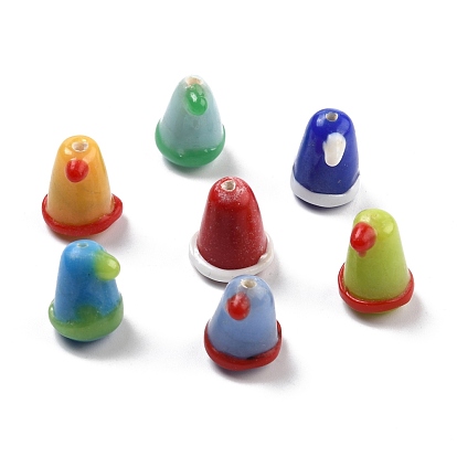 Handmade Lampwork Beads, Birthday Hat