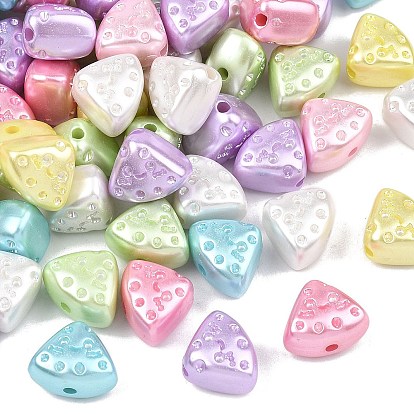 Непрозрачные АБС-пластиковые бусины, имитирующие жемчуг, сыр с улыбающимся лицом