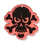 Halloween Translucent Acrylic Pendants, Skull