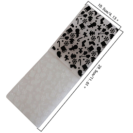 Transparent Plastic Embossing Template Folders, For DIY Scrapbooking/Photo Album Decorative/Embossed Paper, Stamp Sheets, Black