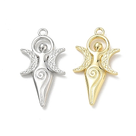 Латунные подвески, богиня с лунными амулетами, стойки покрытие, долговечный, без кадмия и без свинца