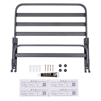 Алюминиевая вешалка для полотенец для ванной, настенный держатель для полотенец