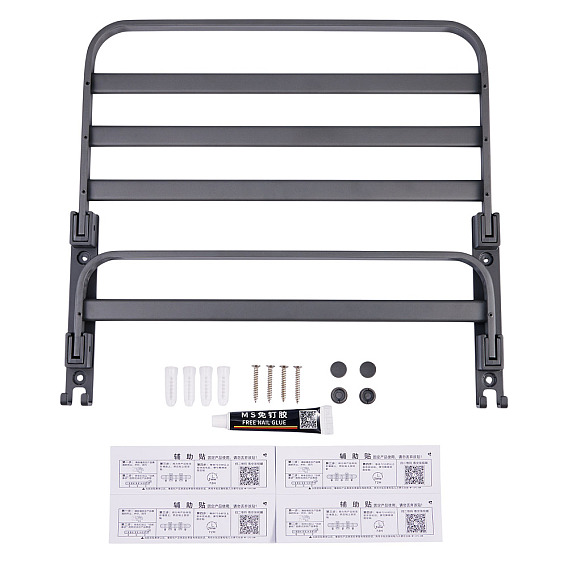 Алюминиевая вешалка для полотенец для ванной, настенный держатель для полотенец