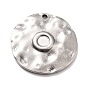 304 Stainless Steel Pendants Cabochons Settings, Flat Round