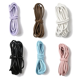 5м шнур из искусственной кожи, круглые, для diy craft