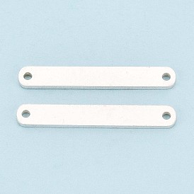 925 подвески из стерлингового серебра, прямоугольник ссылки, штамповка пустой метки