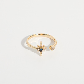 Stylish Zodiac-inspired Copper Ring in 14k Gold Plating - Perfect for Students!