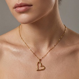 День святого Валентина 304 Подвески в виде сердца из нержавеющей стали для женщин