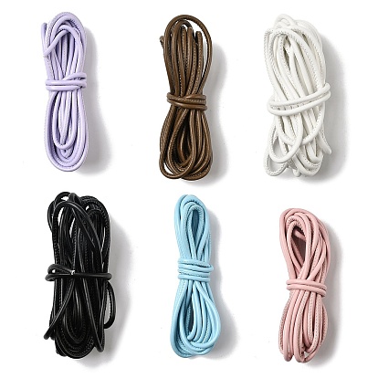 5м шнур из искусственной кожи, круглые, для diy craft