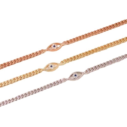 Латунный кубинский браслет-цепочка от сглаза для женщин