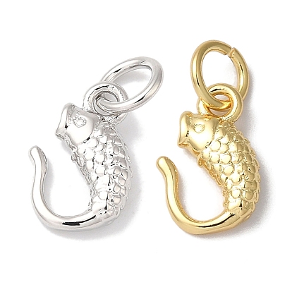 Стойки обшивки латунные подвески, с целью перехода в кольце, долговечный, без свинца и без кадмия, рыбы прелести