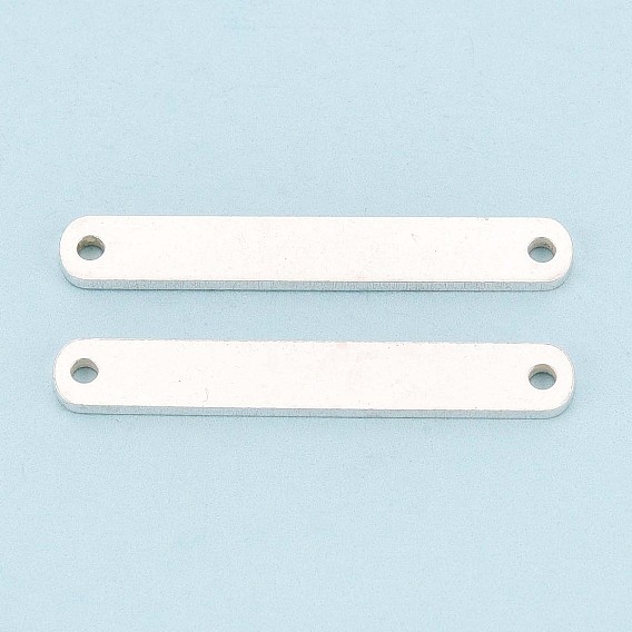 925 подвески из стерлингового серебра, прямоугольник ссылки, штамповка пустой метки