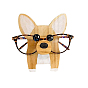 Dog Shaped Wooden Eyeglasses Display Stands, Single Sunglasses Storage Rack
