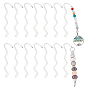 30Pcs Zinc Alloy Wavy Bookmarks
