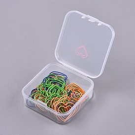 Heart Shape Iron Paperclips, Cute Paper Clips, Funny Bookmark Marking Clips