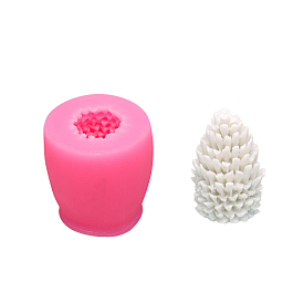 Pine Cone DIY Candle Silicone Molds, for Scented Candle Making, Christmas Theme