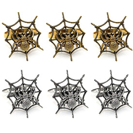 Halloween Spider Party Decoration Napkin Ring Spider Web Napkin Buckle Napkin Ring Alloy