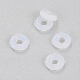 Rubber O Rings, Donut Spacer Beads, Fit European Clip Stopper Beads