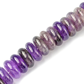 Natural Amethyst Beads Strands, Heishi Beads, Disc
