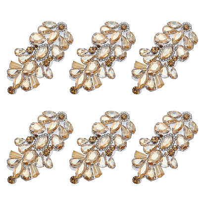 6 шт. стеклянные и сплавные аксессуары для одежды своими руками