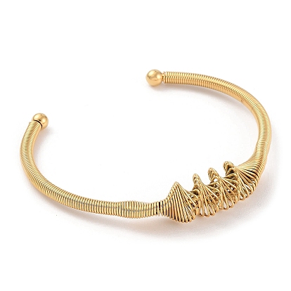 Ионное покрытие (ip) 304 браслет из нержавеющей стали с открытой манжетой