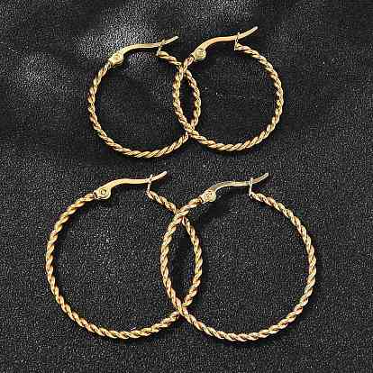 Серьги из 201 нержавеющей стали, с 304 штифтов из нержавеющей стали, вакуумное покрытие pvd, плоско-круглые